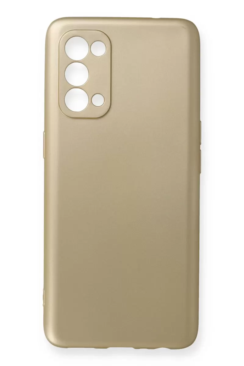 Newface Oppo Reno 5 Pro Kılıf First Silikon - Gold