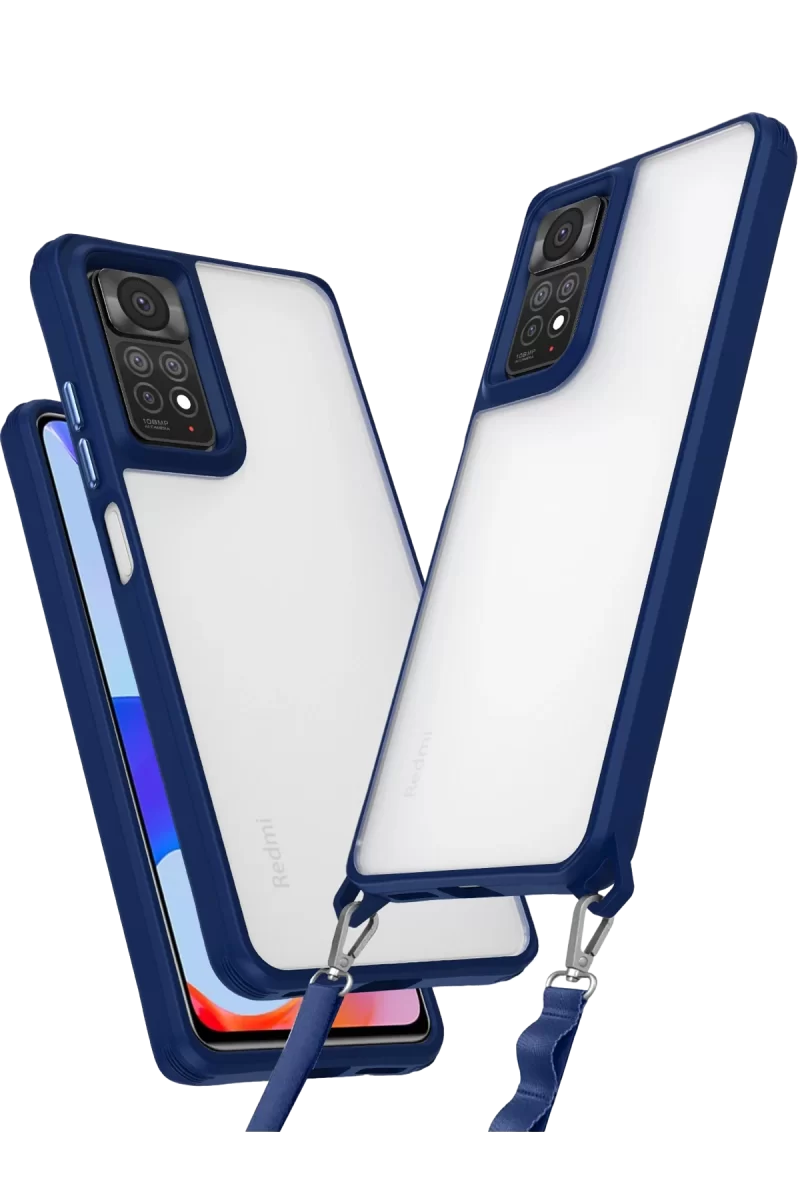 Newface Xiaomi Redmi Note 11 Pro Kılıf Penta Silikon Kılıf - Lacivert