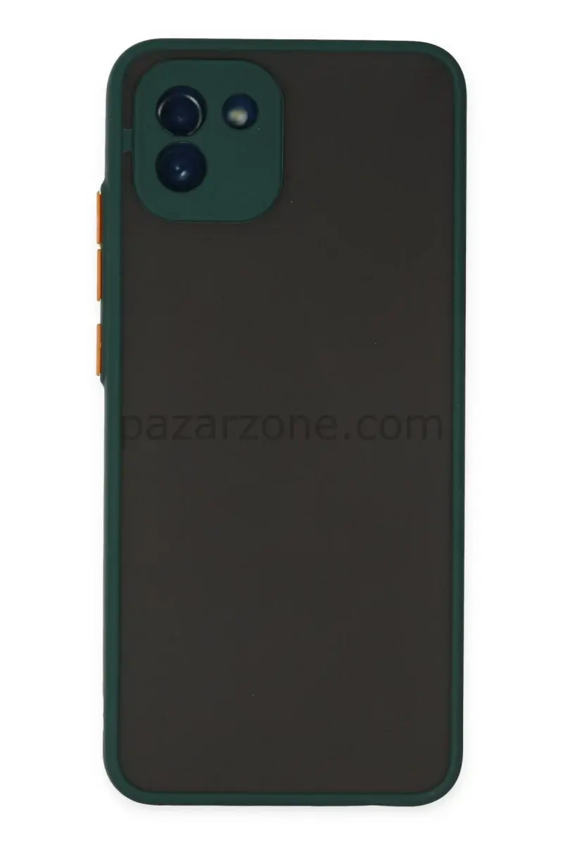 Newface Samsung Galaxy A03 Kılıf Montreal Silikon Kapak - Yeşil