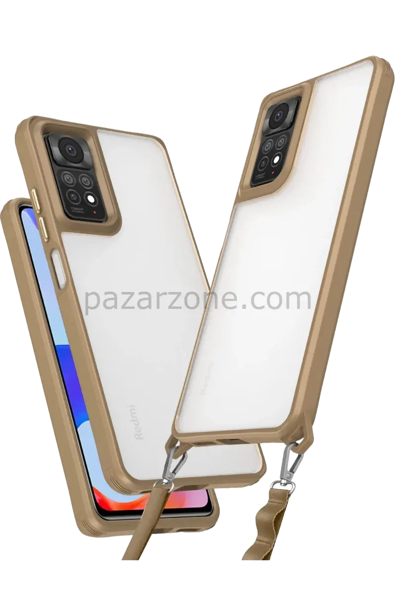 Newface Xiaomi Redmi Note 11 Pro Kılıf Penta Silikon Kılıf - Çöl Titanyum