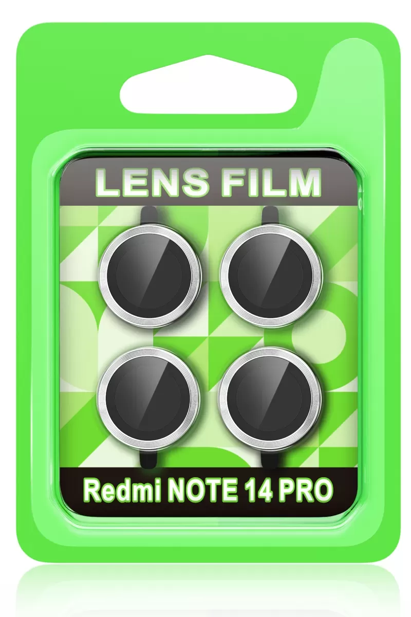 Newface Xiaomi Redmi Note 14 Pro 5G Raze Metal Kamera Lens - Gümüş