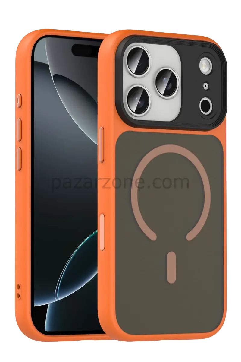 Joko Apple iPhone 17 Pro Max Megane Magsafe Kapak - Turuncu