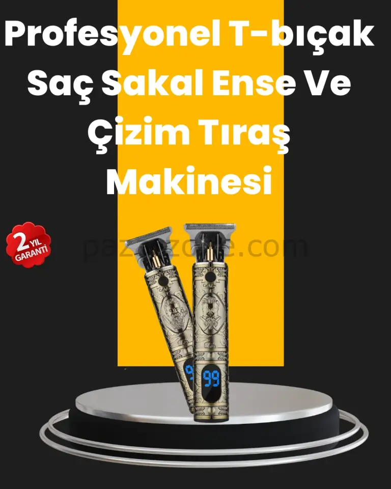0.1 mm Hassas Kesim Tıraş Makinesi Şarjlı Metal Gövde