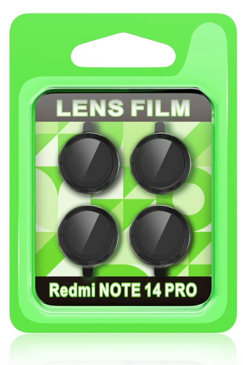 Newface Xiaomi Redmi Note 14 Pro 5G Raze Metal Kamera Lens - Siyah