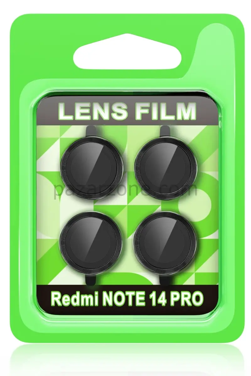 Newface Xiaomi Redmi Note 14 Pro 5G Raze Metal Kamera Lens - Siyah