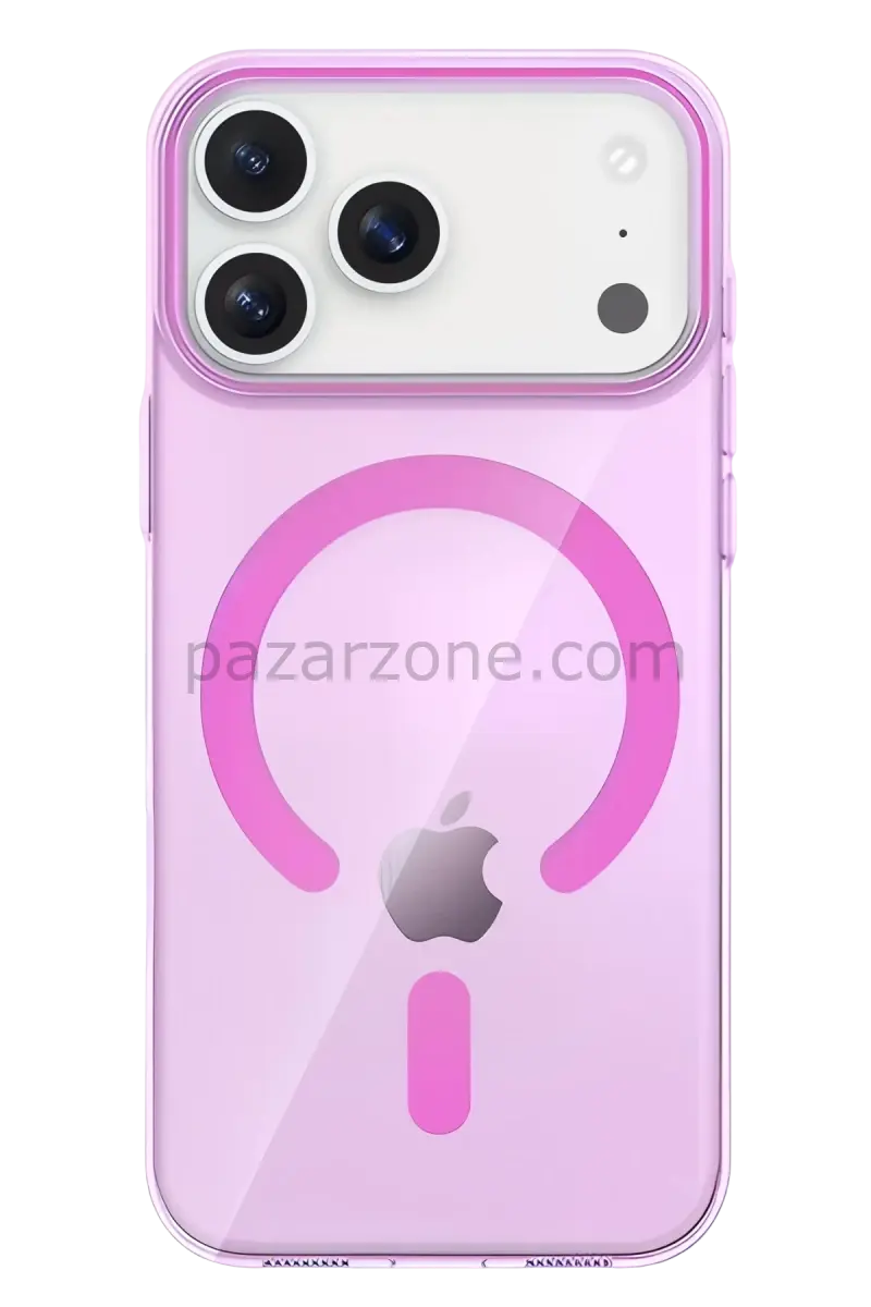 Joko Apple iPhone 17 Pro Max PC Blank Magsafe Kapak - Pembe
