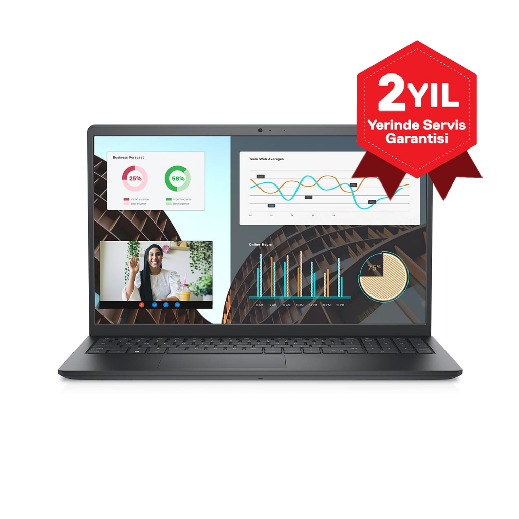 DELL Vostro 3530, N1605PVNB3530U, i7-1335U, 15,6" FHD, 16Gb Ram, 512Gb SSD, Paylaşımlı Ekran Kartı, Free Dos Notebook (6292506-210276813)