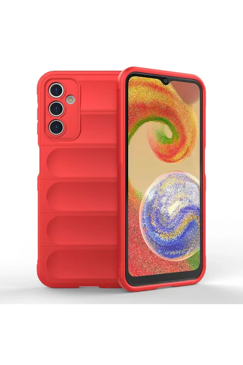 Newface Samsung Galaxy A14 4G Kılıf Optimum Silikon - Kırmızı