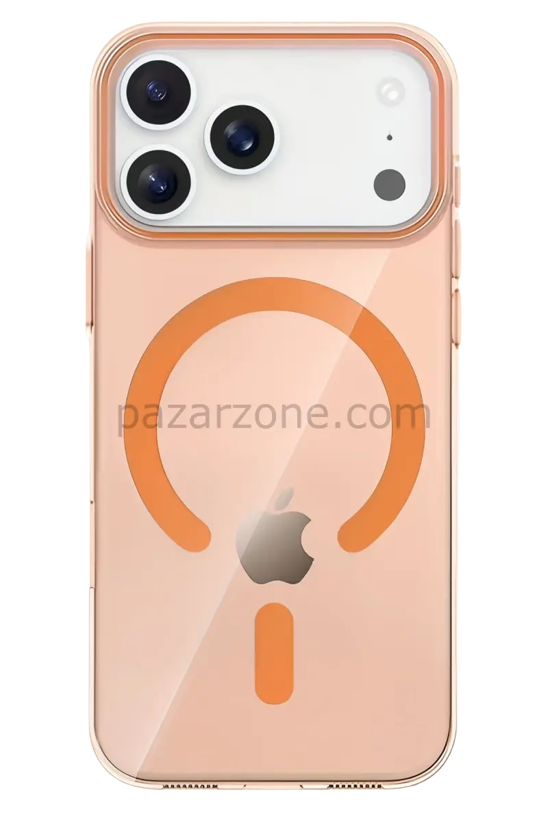 Joko Apple iPhone 17 Pro Max PC Blank Magsafe Kapak - Turuncu