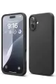 Newface Apple iPhone 16 Plus Kılıf Nano içi Kadife Silikon - Siyah