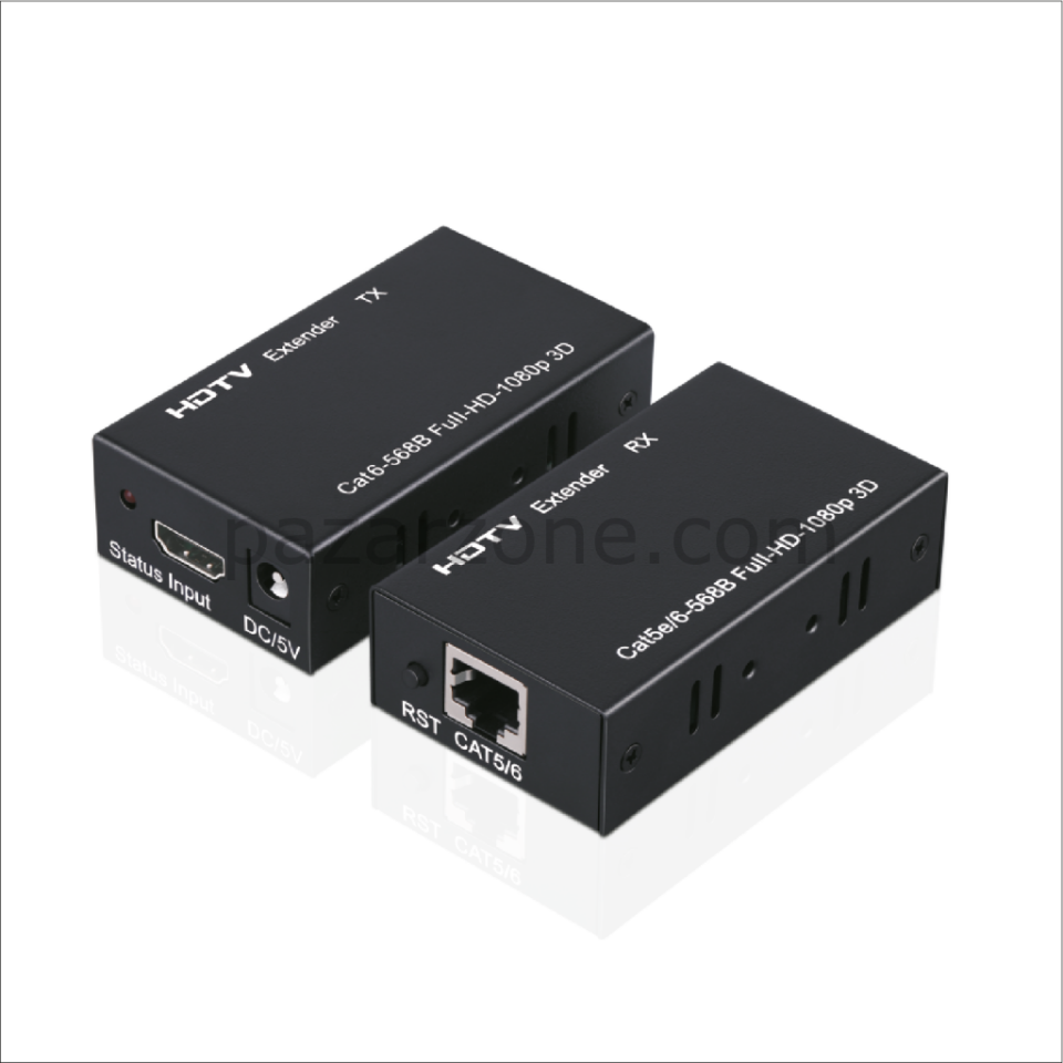 ENKADO EKD-HE60, HDMI Extender 60mt. Cat6 Kablo Üzerinde 60Metre Görüntü Aktarıcı.