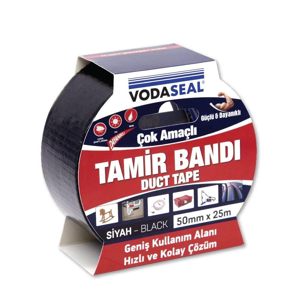 Vodaseal Duct Tape Tamir Bandı 50 mm 25 Metre Siyah