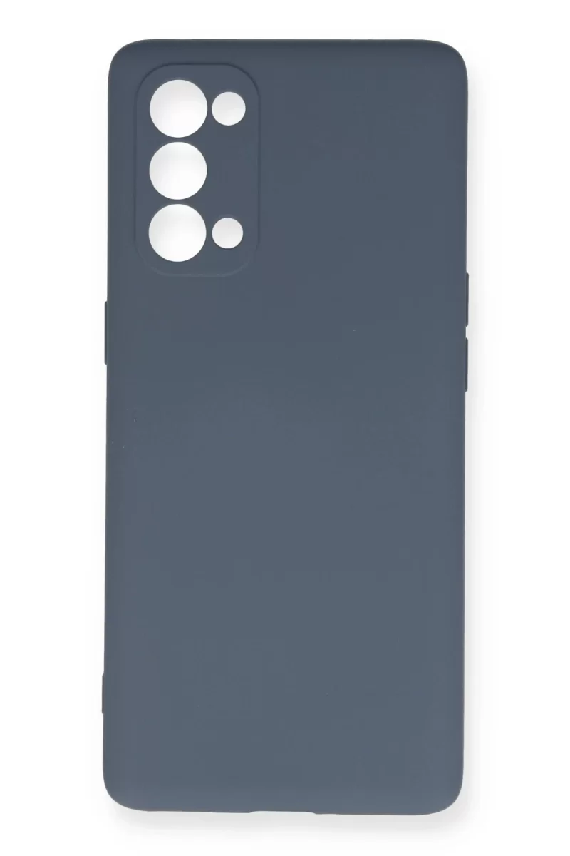Newface Oppo Reno 5 Pro Kılıf Nano içi Kadife Silikon - Gri