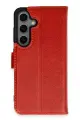 Newface Samsung Galaxy S24 Kılıf Trend S Plus Kapaklı Kılıf - Kırmızı