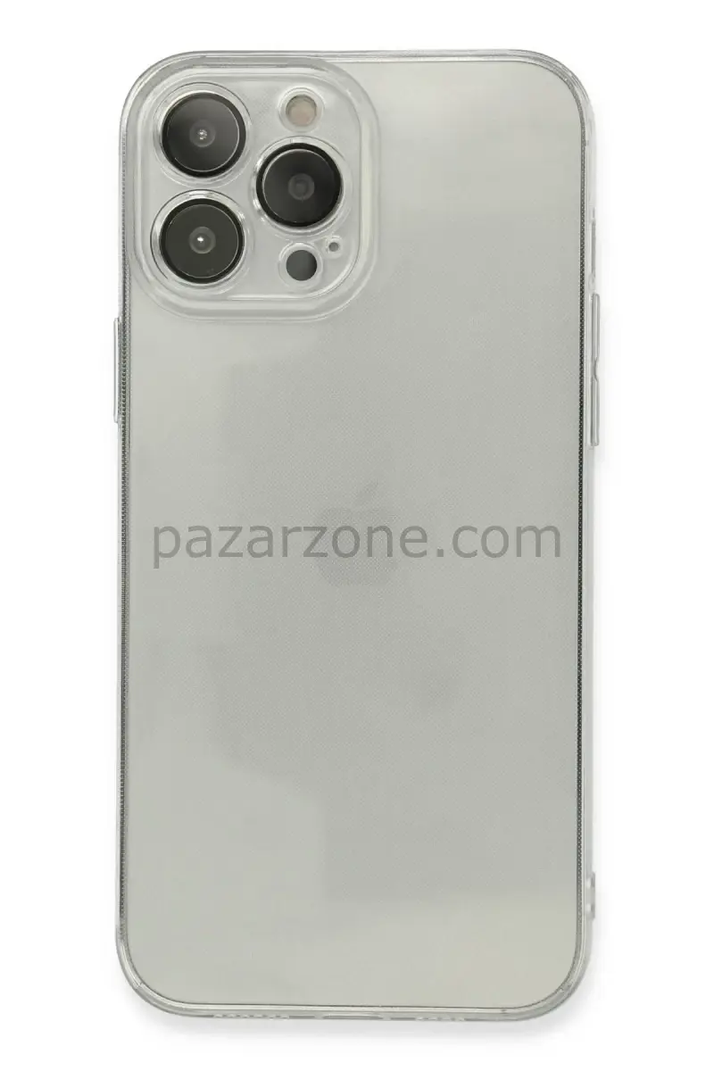 Newface Apple iPhone 13 Pro Max Kılıf Fly Lens Silikon - Şeffaf