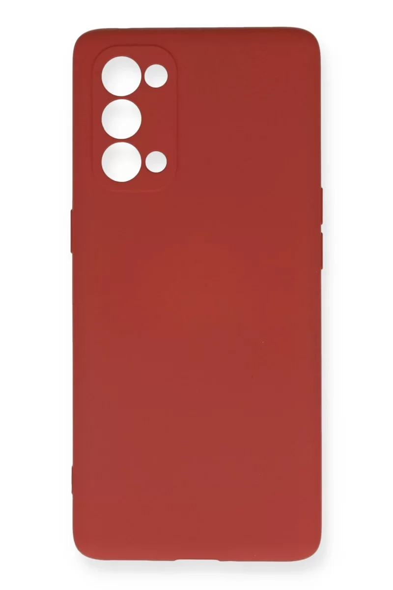 Newface Oppo Reno 5 Pro Kılıf Nano içi Kadife Silikon - Kiremit