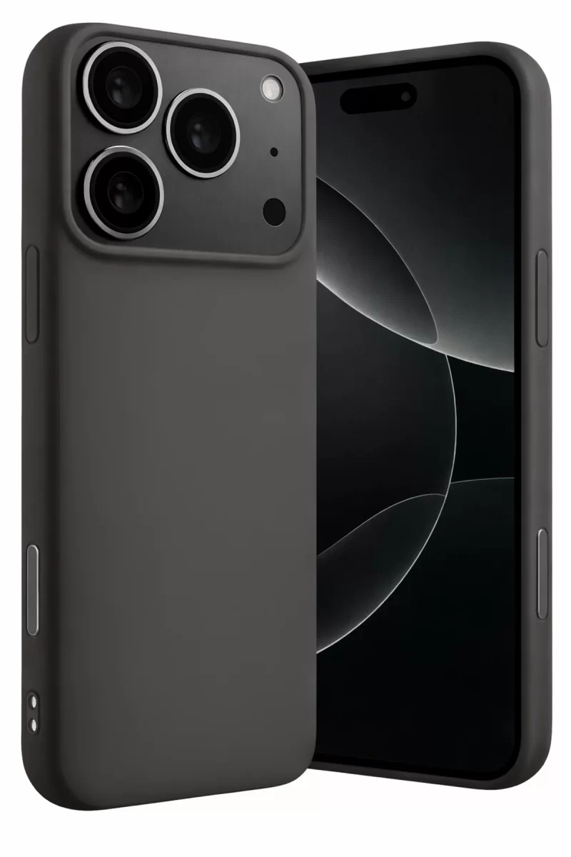 Newface Apple iPhone 17 Pro Max Nano içi Kadife Silikon - Gri