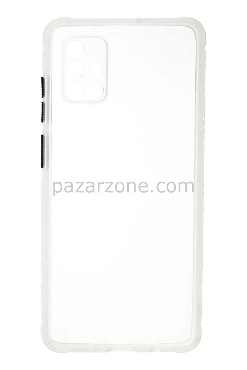 Newface Samsung Galaxy A71 Kılıf Miami Şeffaf Silikon - Şeffaf