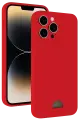 Newface Apple iPhone 13 Pro Max Kılıf Kelvin Kartvizitli Silikon - Kırmızı