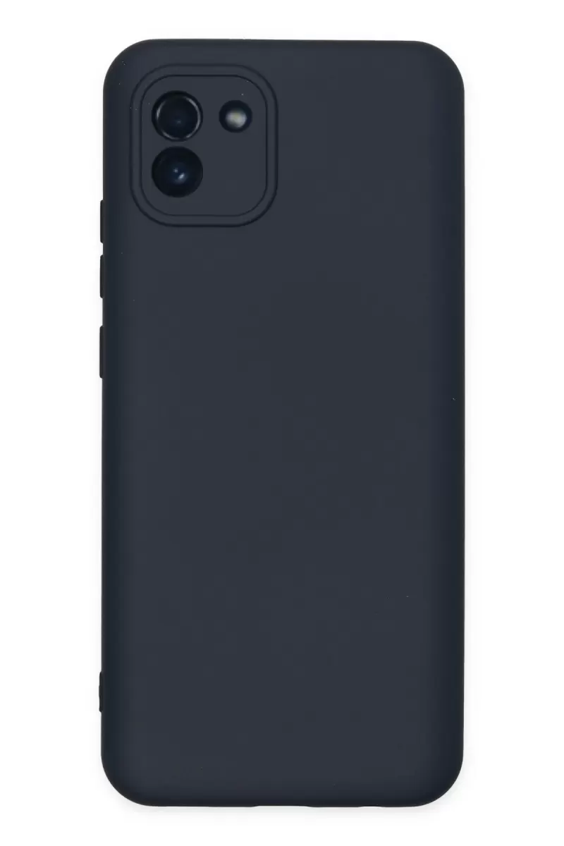 Newface Samsung Galaxy A03 Kılıf Nano içi Kadife Silikon - Lacivert