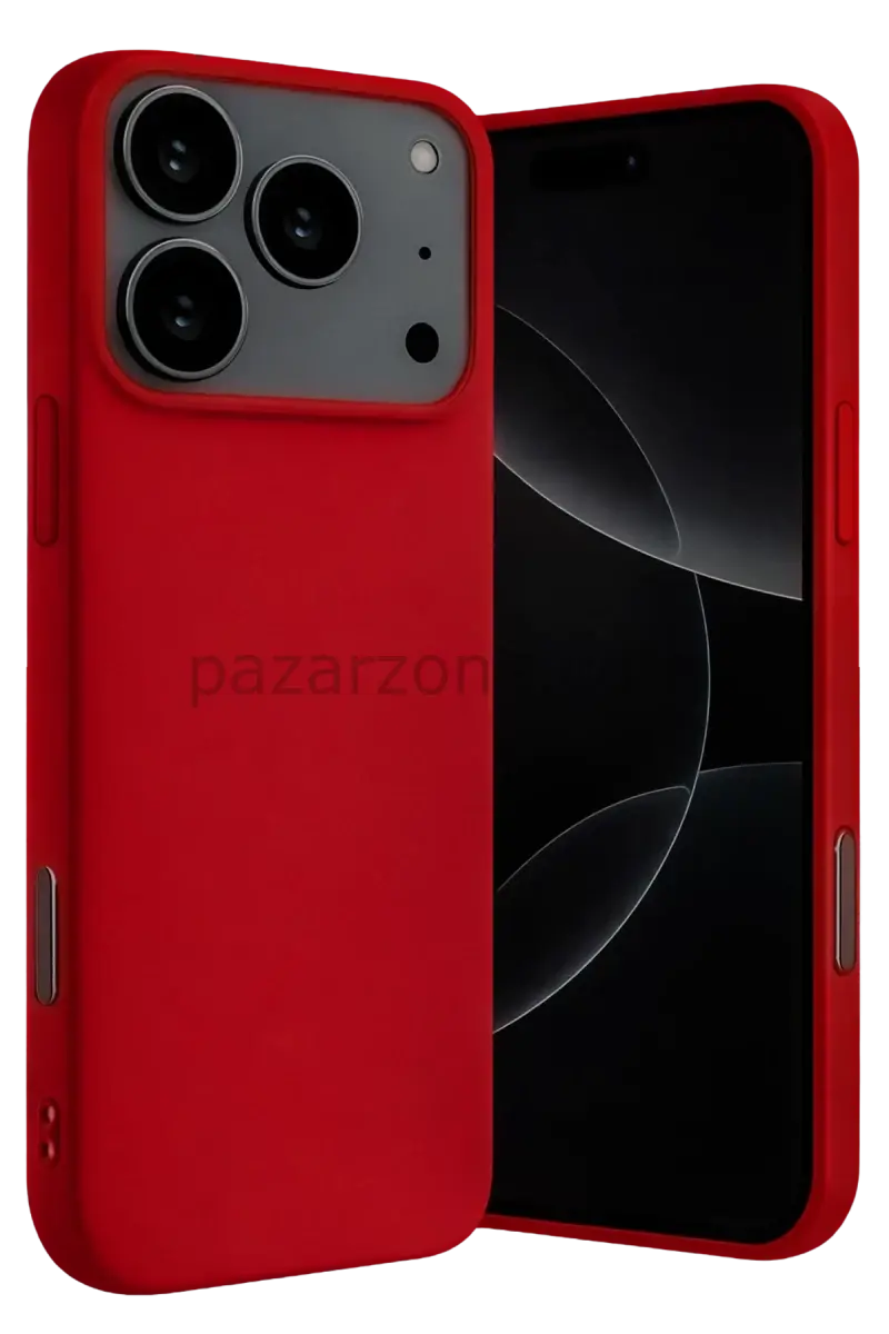 Newface Apple iPhone 17 Pro Max Nano içi Kadife Silikon - Kırmızı