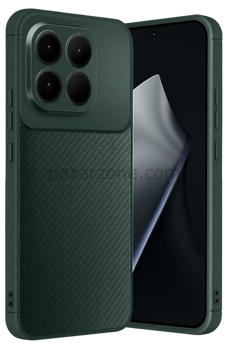 Newface Xiaomi Mi 15T Auto Focus Karbon Kapak - Koyu Yeşil