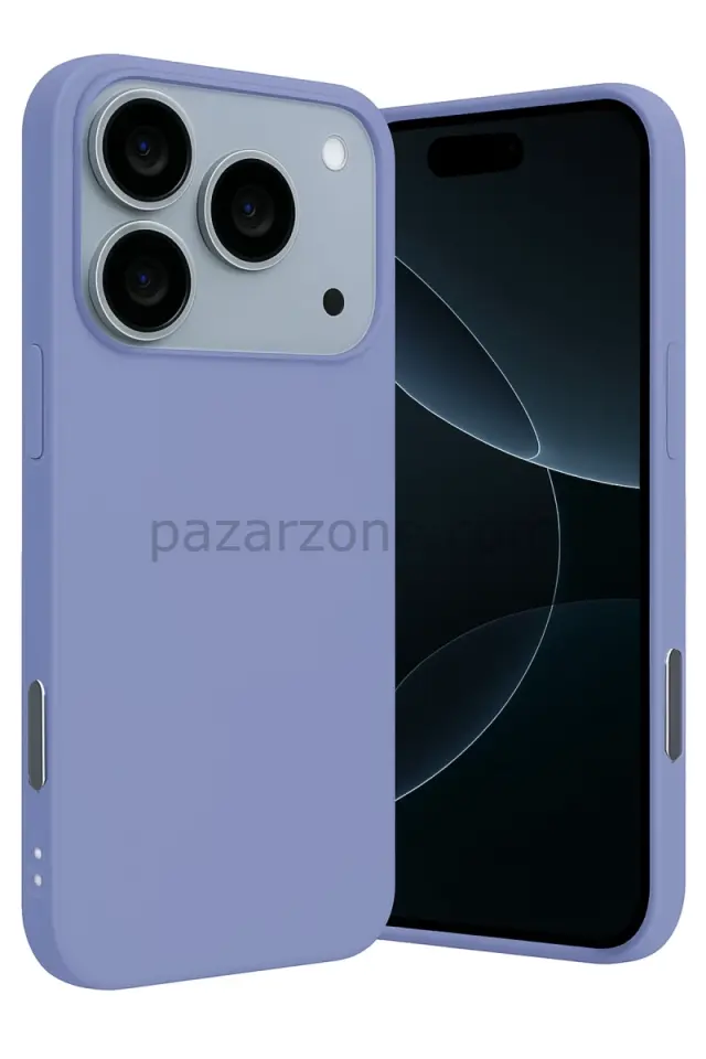 Newface Apple iPhone 17 Pro Max Nano içi Kadife Silikon - Lila
