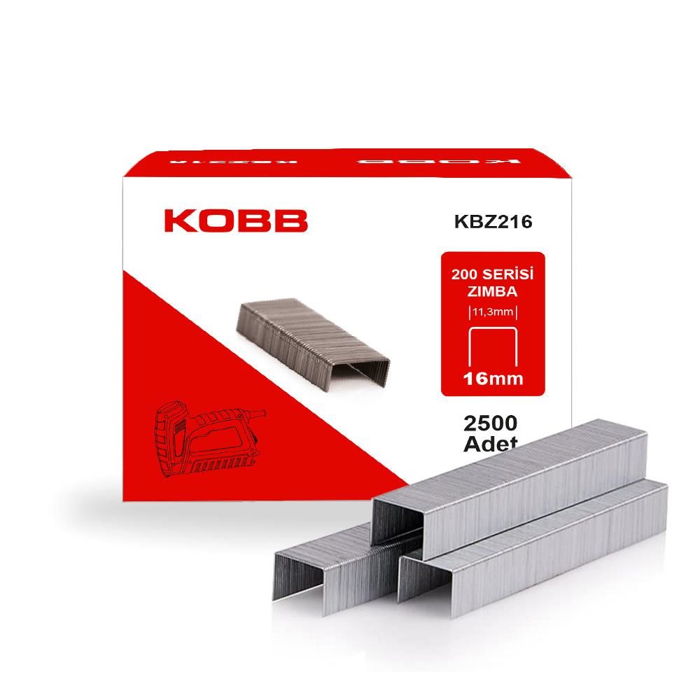 Kobb KBZ216 16 mm 2500 Adet Zımba Teli