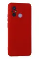Newface Xiaomi Redmi 12C Kılıf Nano içi Kadife Silikon - Kırmızı