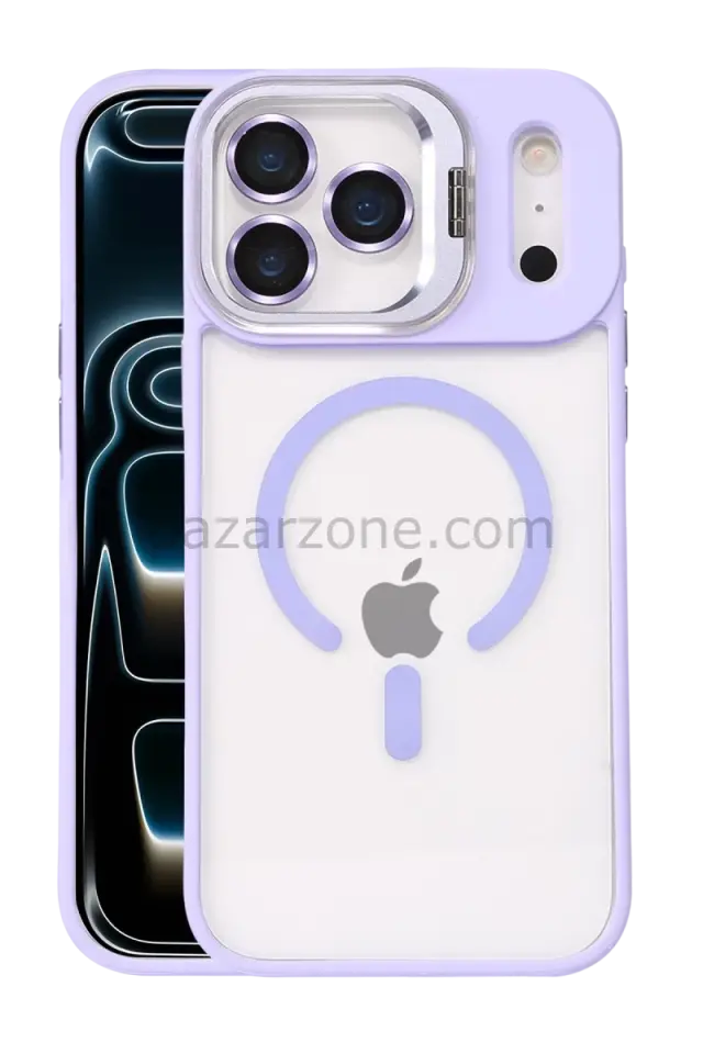 Joko Apple iPhone 17 Pro Max Remim Lensli Magsafe Standlı Kapak - Lila