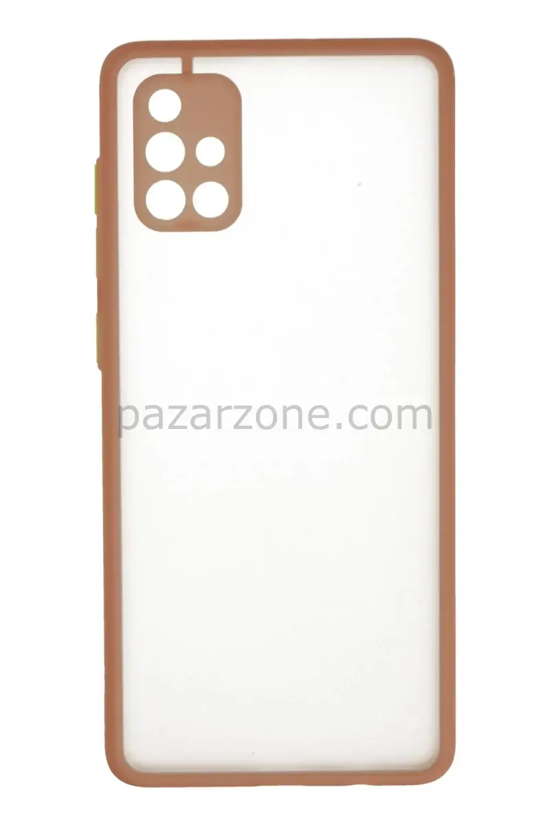 Newface Samsung Galaxy A71 Kılıf Montreal Silikon Kapak - Pembe