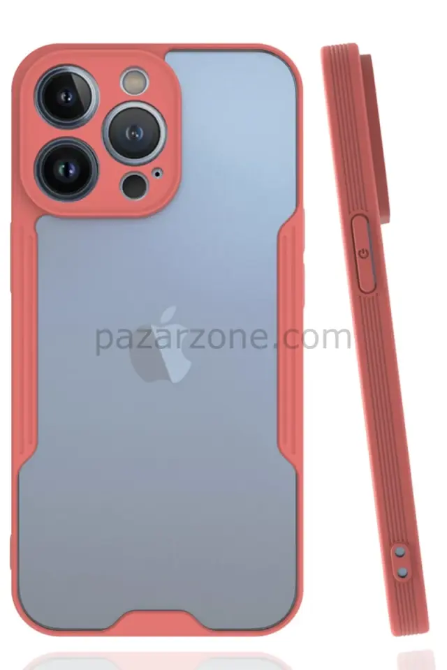 Newface Apple iPhone 14 Pro Max Kılıf Platin Silikon - Pembe
