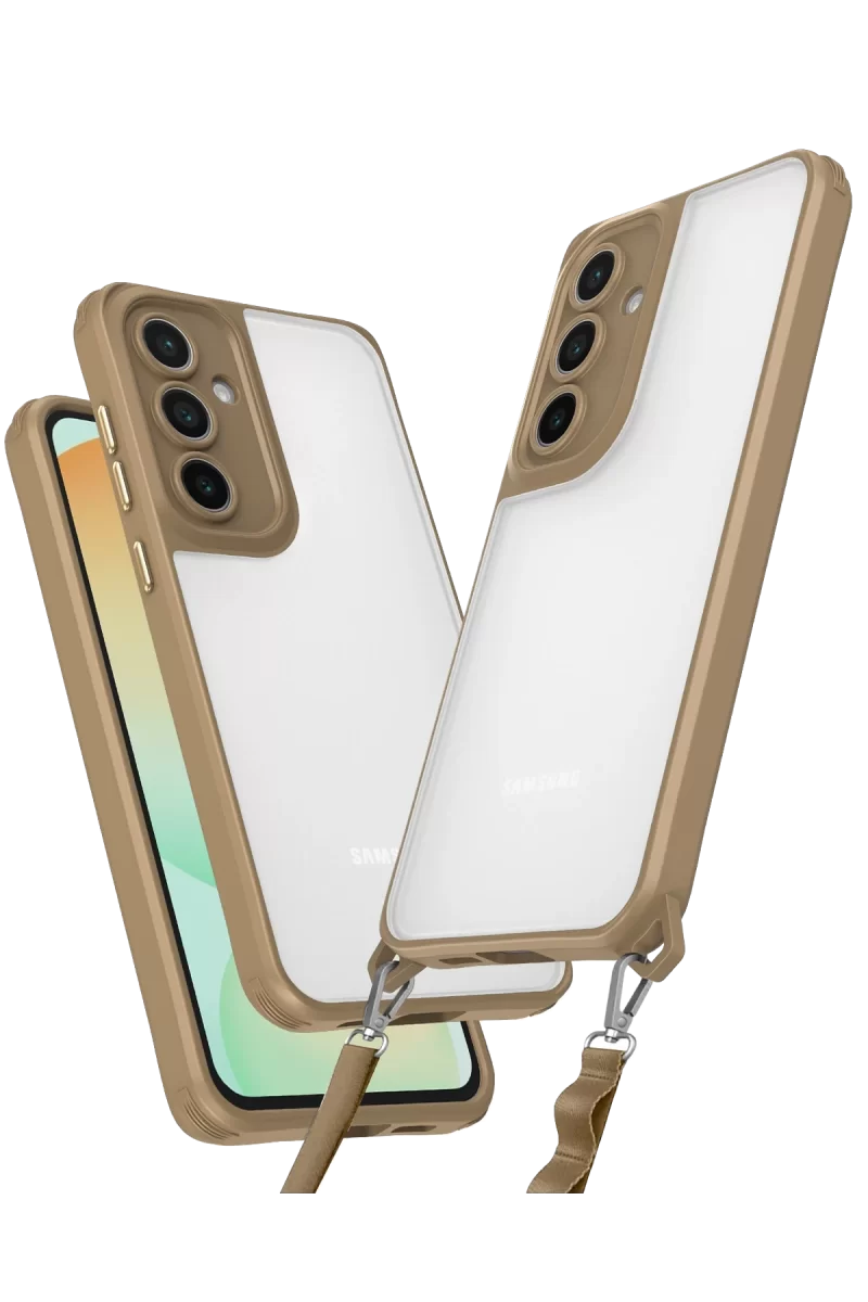 Newface Samsung Galaxy A14 4G Kılıf Penta Silikon Kılıf - Çöl Titanyum