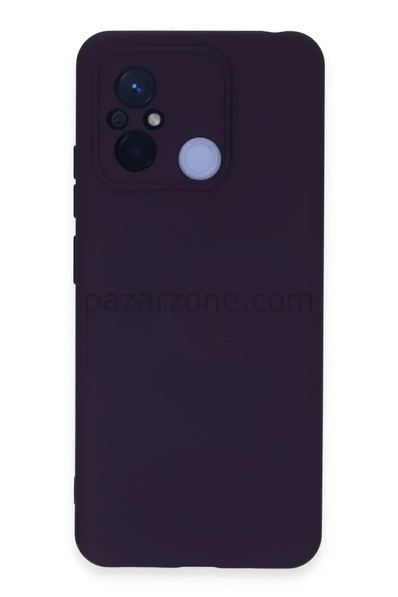 Newface Xiaomi Redmi 12C Kılıf Nano içi Kadife Silikon - Mor