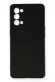 Newface Oppo Reno 5 Pro Kılıf Nano içi Kadife Silikon - Siyah