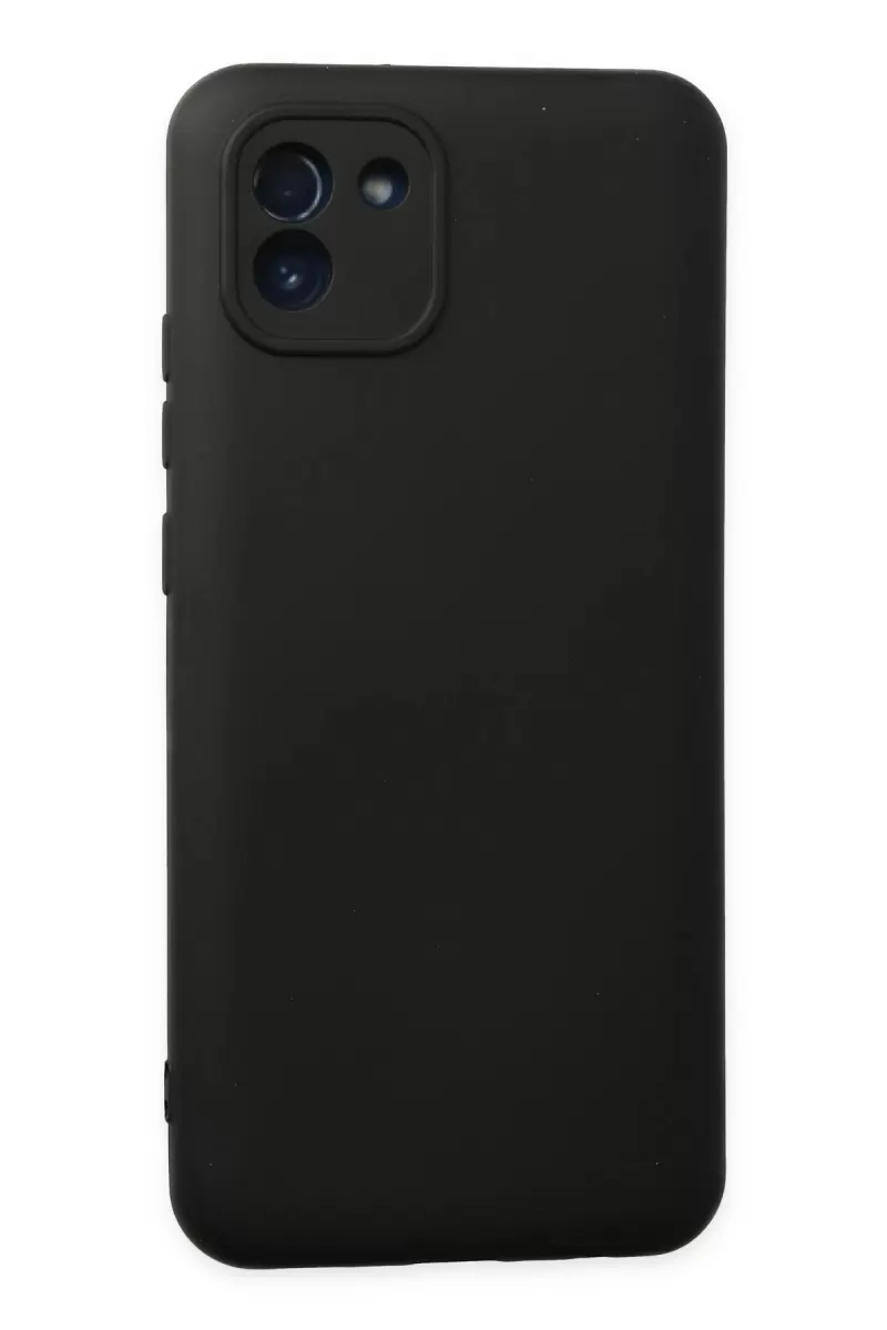 Newface Samsung Galaxy A03 Kılıf Nano içi Kadife Silikon - Siyah