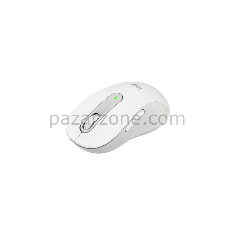 LOGITECH 910-006238, M650L Signature, Beyaz, Sağ El, USB Nano 2,4G Kablosuz,4000dpi, Optik, 5 Tuşlu, 24ay Pil Ömrü, Sessiz Mouse