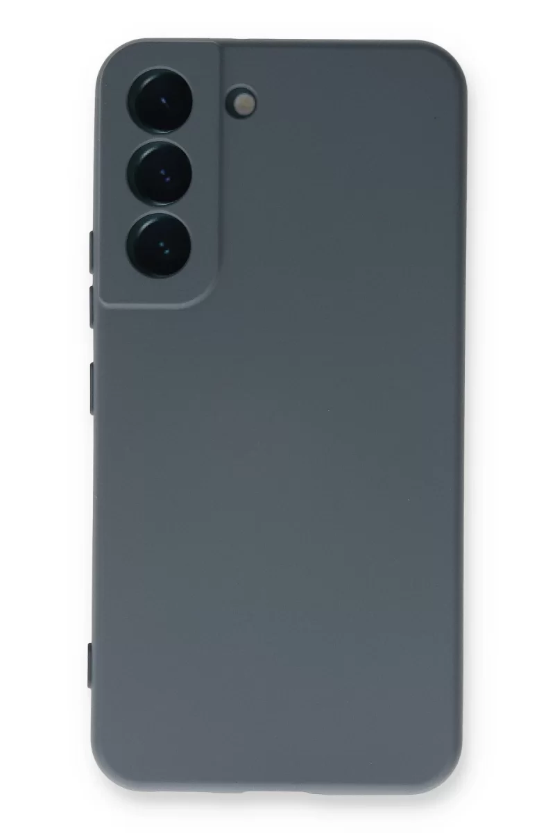 Newface Samsung Galaxy S22 Plus Kılıf Nano içi Kadife Silikon - Gri
