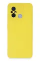 Newface Xiaomi Redmi 12C Kılıf Nano içi Kadife Silikon - Sarı