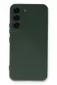 Newface Samsung Galaxy S22 Plus Kılıf Nano içi Kadife Silikon - Koyu Yeşil