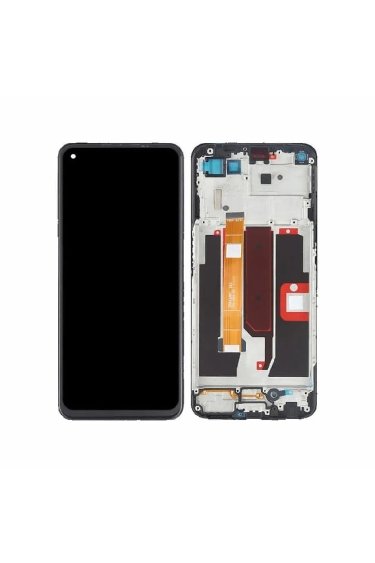 Oppo A54 Ekran Dokunmatik Çıtalı SRV (Siyah)