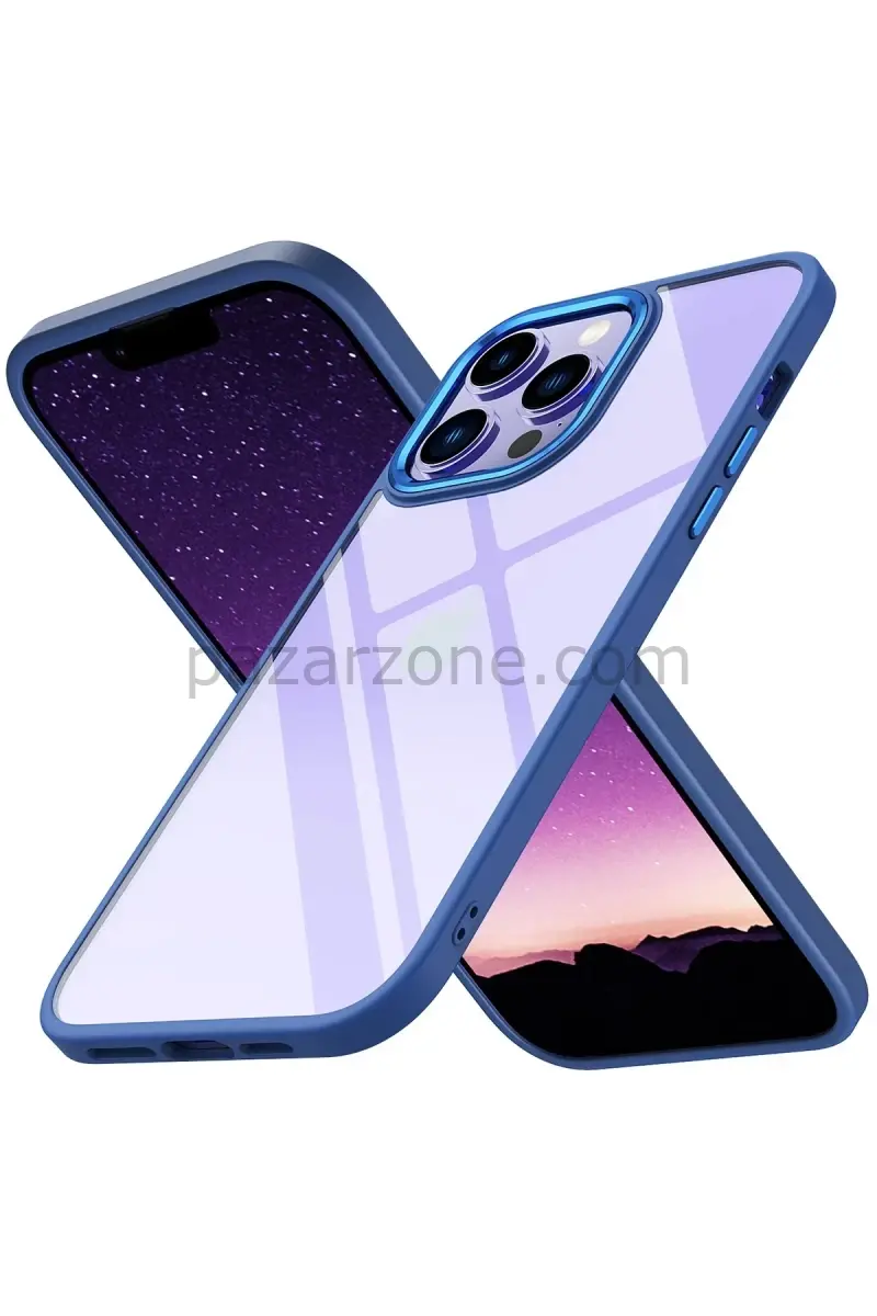 Newface Apple iPhone 14 Pro Max Kılıf Power Silikon - Mavi
