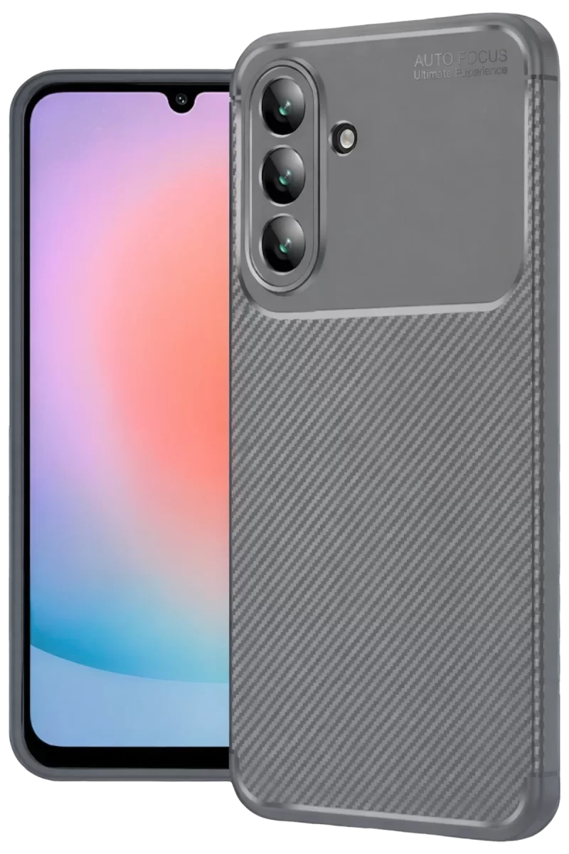 Newface Samsung Galaxy A57 5G Auto Focus Karbon Kapak - Gri