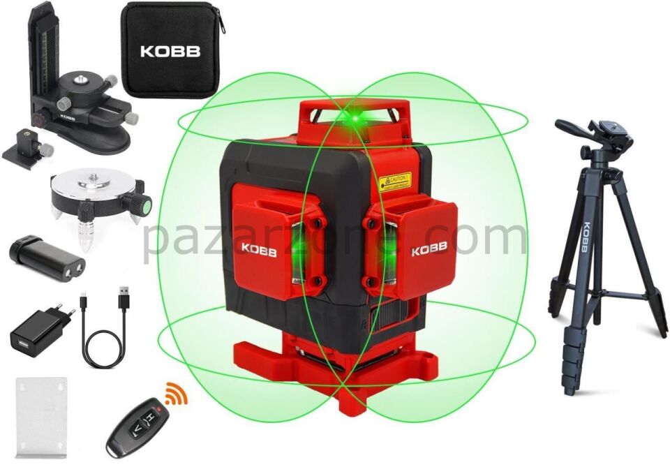 KOBB KBL35GTP 40 Metre Otomatik Hizalama Yeşil Lazer