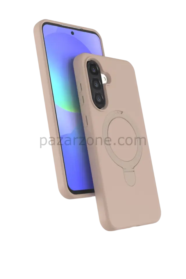Newface Samsung Galaxy A36 Regal Magsafe Standlı Kapak - Çöl Titanyum