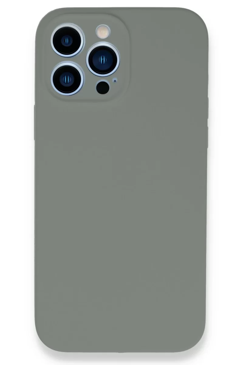 Newface Apple iPhone 13 Pro Max Kılıf Lansman Legant Silikon - Gri