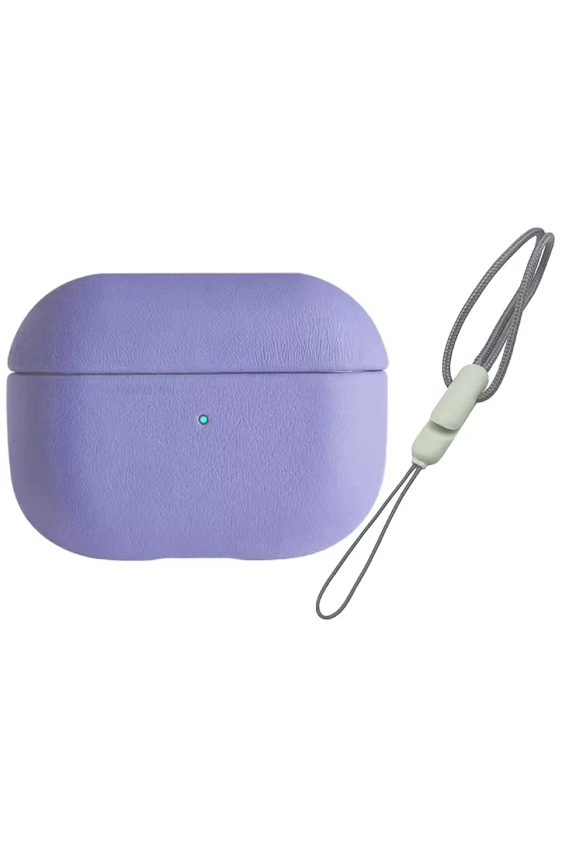 Newface Apple Airpods Pro 2 (2.nesil) 405 Deri Kılıf - Lila