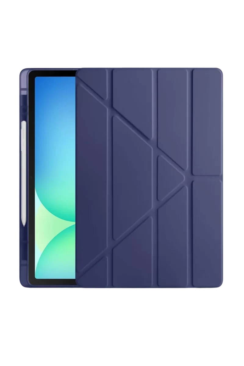 Newface Apple iPad Pro 11 (2024) Kılıf Kalemlikli Hugo Tablet Kılıfı - Lacivert