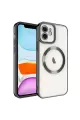 Newface Apple iPhone 11 Kılıf Kross Magneticsafe Kapak - Siyah