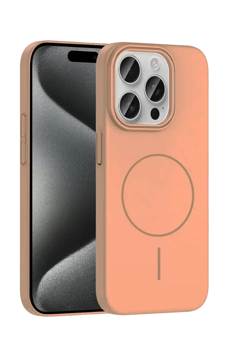 Joko Apple iPhone 15 Pro Max Broş Magsafe Kapak - Çöl Titanyum